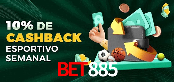 10% de bônus de cashback na Bet885