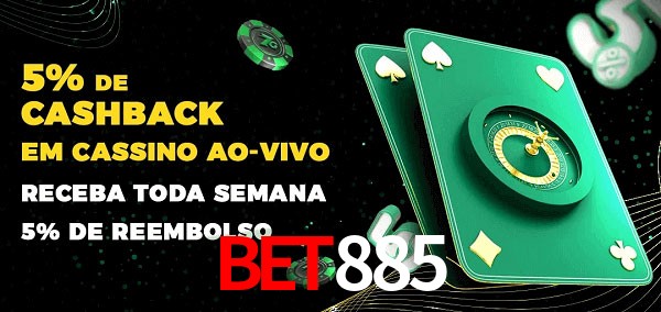 Promoções do cassino ao Vivo Bet885